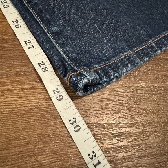 Lucky Brand Easy Rider Jeans 8/29 Dark Wash Straight Leg Western Cowgirl FLAWS - Picture 15 of 15